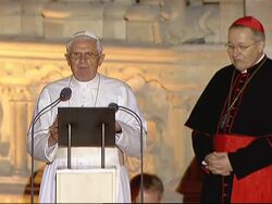 Pope addresses pilgrims at Notre Dame, reax News Clip