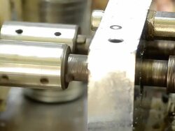 twin metal rotate moter,internal mixer Stock Footage