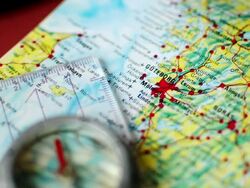 Map of Gothenburg Sweden - GÃ¶teborg Stock Footage