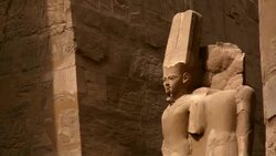 Hypostyle Hall from Karnak Temple, Luxor Egypt Stock Footage