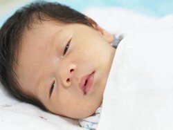 Sleeping baby Stock Footage