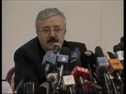 Comments from Sabri, scientist and Ueki, Iraqi troops News Clip