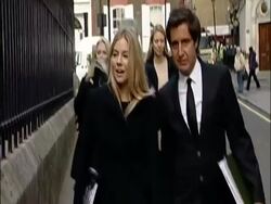 Sienna Miller and Max Moseley Leveson arrivals News Clip
