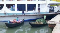 Sadarghat Launch Terminal in Dhaka Bangladesh is a bustling passenger transport hub that connects the capital city with the rest of the country Stock Footage