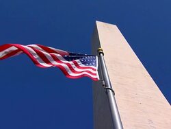 HD SloMo American Flag_LA1 (720/24P) Stock Footage
