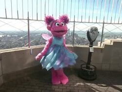 Abby Cadabby at Elmo, Cookie Monster, Grover And Abby Cadabby Visit The Empire State Building To Promote '1-2-3 Imagine! With Elmo & Friends' on 02/21/2012 in New York City, NY.   Stock Footage
