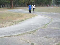 Woman Jogging In the Park Stock Footage
