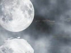 Full Moon on Water Stock Footage