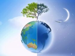 Paper plane and dream world. Loop Stock Footage