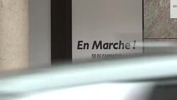 CLEAN : Macron leaves campaign HQ News Clip