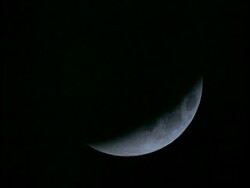 CU lunar eclipse Stock Footage