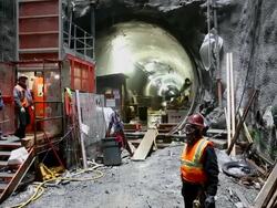 Construction Continues On New York's 2nd Avenue Subway Stock Footage