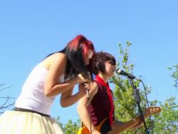 Girls Band play Rock Stock Footage