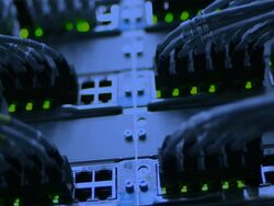 HD HUB Cable Network Close-up (Loopable) Stock Footage