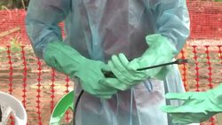 CLEAN : Health workers in Sierra Leone risk lives to battle Ebola News Clip