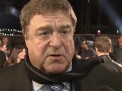 INTERVIEW - John Goodman on working with Bill Murray and what he learned from making this film at 'The Monuments Men' UK Film Premiere at National Gallery on February 11, 2014 in London, England. Stock Footage