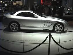 2004 Mercedes-Benz SLR McLaren sports car montage Stock Footage