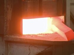 CU Worker working at hammer mill  / Gueglingen, Baden-Wuerttemberg, Germany Stock Footage