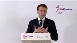 Theresa May meets with President Emmanuel Macron at the Royal Military Academy, Sandhurst News Clip