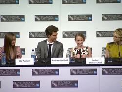 INTERVIEW: Isabel Meikle-Small on how the older actors played out the younger scenes for them. INTERVIEW: Ella Purnell on how the older actors picked up on a lot of the younger actors' mannerisms. (Footage by WireImage Video/GettyImages) Stock Footage