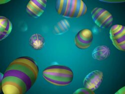 (Loop) Falling Eggs for Easter Stock Footage