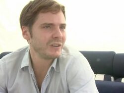 INTERVIEW: Daniel Bruhl on working with Spanish directors, the talent thats coming out of Spain at the Eva interviews: Venice Film Festival 2011 at Venice . (Footage by WireImage Video/Getty Images Entertainment Video) Stock Footage