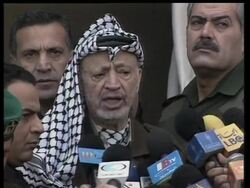 Arafat says war in Iraq will change MidEast, plus Erekat News Clip
