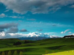TIME LAPSE: Mt Ruapehu Volcano, New Zealand Landscape Stock Footage