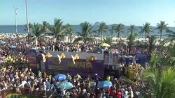 CLEAN : Street parties invade Rio ahead of carnival News Clip
