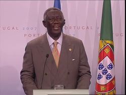 Presser at end of final day of AU EU summit News Clip