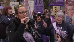 Westminster Women's Day Protest on Budget Day News Clip