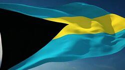 4K Bahamas Flag - Loopable Stock Footage