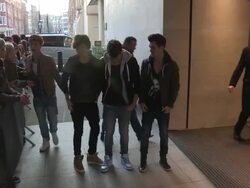 Union J at Comic Relief Celebrity Sightings Stock Footage