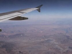 Canyon View from Plane HD Stock Footage