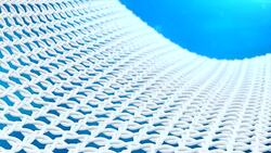 Demo visualization showing a clean material in laundry Stock Footage