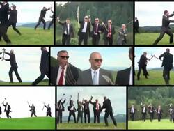 HD MONTAGE: Business Battle Stock Footage