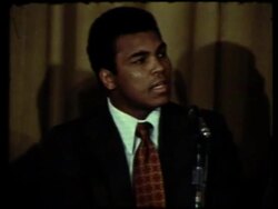 Muhammed Ali raring to go for the match with Floyd Paterson News Clip