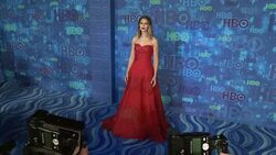 Amanda Crew at the HBO's Post Emmy Awards Reception - Arrivals Stock Footage