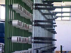 Weaving machine Close Up Stock Footage