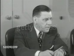 1946: NATIONAL INSTITUTE OF HEALTH: INT Conference room w/ Dr. Robert H. Felix SOT explaining primary objective of National Mental Health program, increase knowledge, use existing knowledge, expand services, public understanding, more skilled workers Instructional Video