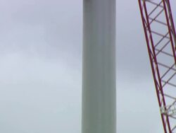 CU TD Shot of Blade being lifted by crane / Macarthur, Victoria, Australia Stock Footage
