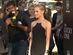 Taylor Schilling at The Lucky One World Premiere on 4/16/2012 in Hollywood, CA. (Footage by WireImage Video/Getty Images Entertainment Video) Stock Footage