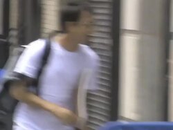 Joseph Arthur outside The Late Show with David Stock Footage