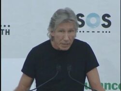 Live Earth New York press room Stock Footage