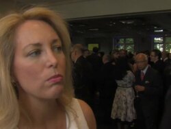 INTERVIEW: Valerie Plame Wilson on being outed as a CIA officer, being involved in the project, at the Demand Zero Day: Countdown to Zero Gala Screening at London England. (Footage by WireImage Video/Getty Images Entertainment Video) Stock Footage