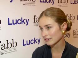 INTERVIEW: Lauren Bush on holding blogging events for FEED at Lucky Magazine Hosts FABB: Fashion And Beauty Blog Conference Presented By P&G Beauty & Grooming in New York, 09/05/12 Stock Footage