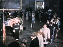 President John F. Kennedy lies in state Stock Footage