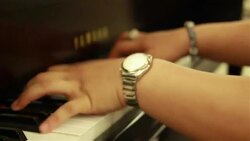 Playing Piano Stock Footage