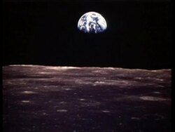 WA Earth from the Moon, Apollo 11, zoom into CU Stock Footage