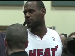 The Miami Heat's new power trio can share just fine, as they showed at media day. Dwyane Wade, LeBron James and Chris Bosh assembled for a 20-minute news conference during Heat media day hours before the team departed to begin training camp News Clip